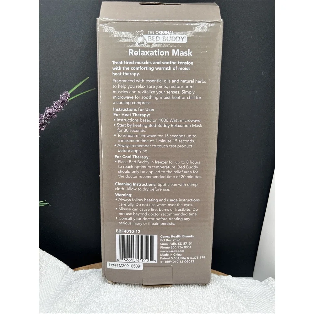 Bed‎ Buddy  Aromatherapy Moist Heat Neck Wrap Lavender & Rose 19